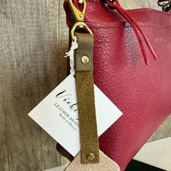 Mushroom Leather Bag Charm Leather Purse Keychain NEW FAST SHIP - Picture 6 of 6